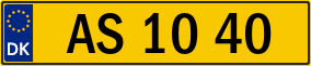 Trailer License Plate